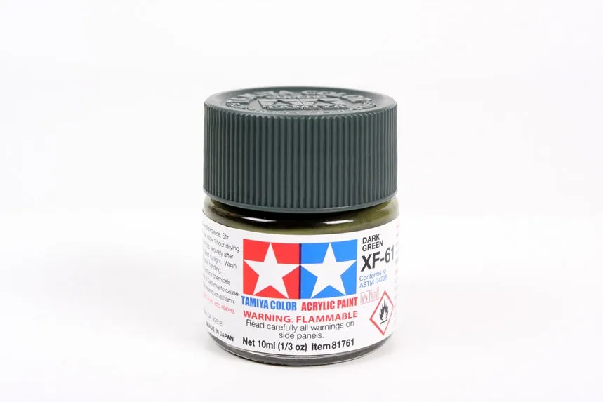 tamiya-81761-xf-61-dark-green-modellfarbe-10-ml-matt image 1