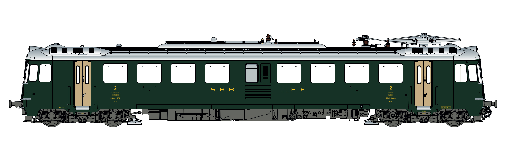 hobbytrain-triebwagen-rbe-4-4-sbb-triebwagen-gr-n-ep-iii image 1