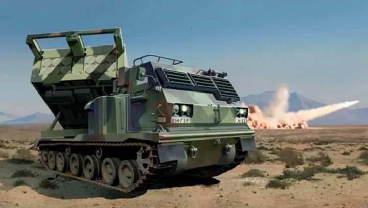 trumpeter-01049-m270a1-raketenwerfer-artilleriebausatz-1-35 image 1
