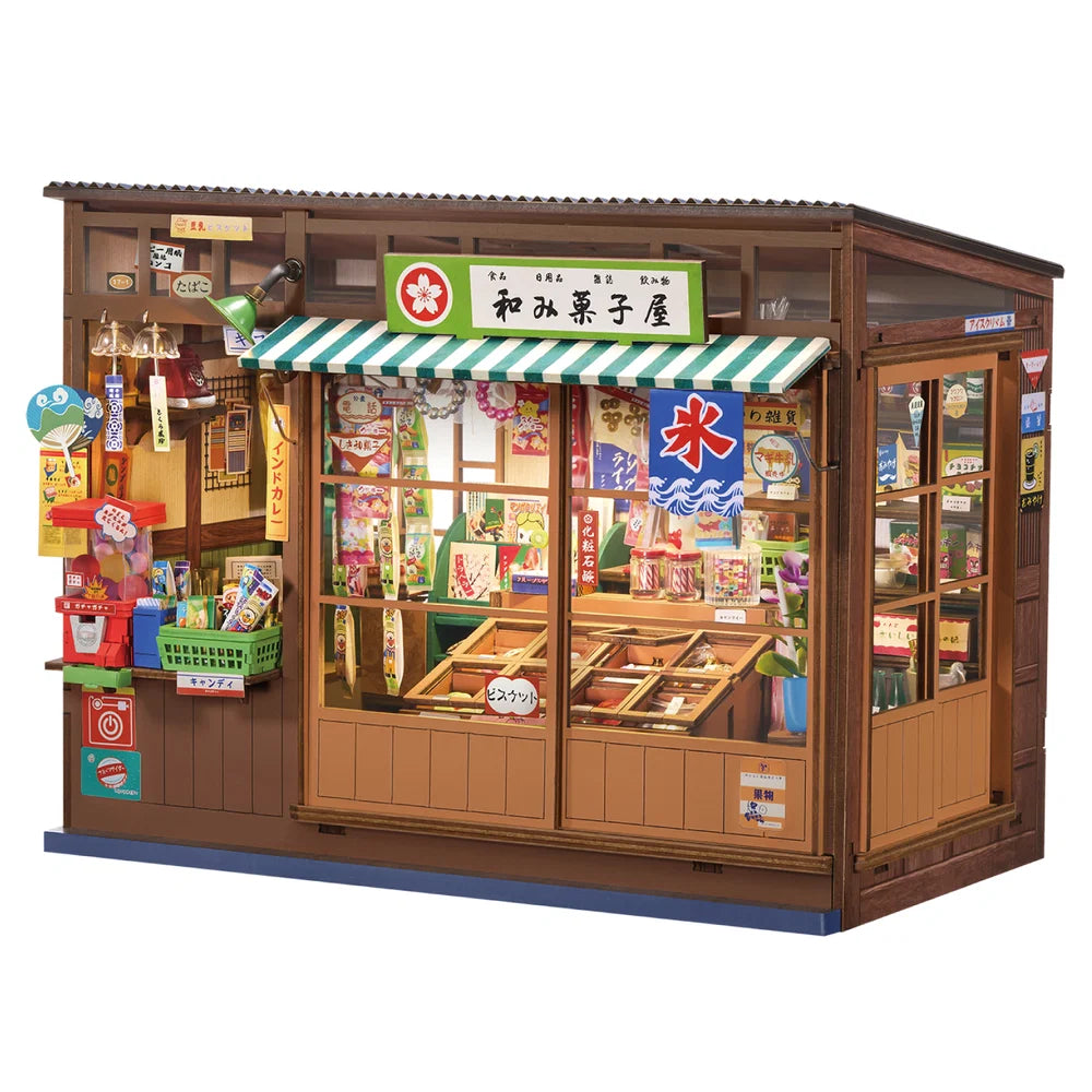 robotime-tge05-rolife-corner-shop-book-nook-holzbausatz image 1