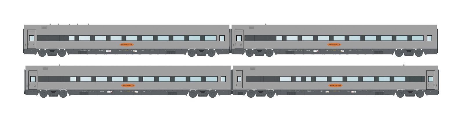 hobbytrain-personenwagen-metropolitan-4er-set-2-ac-wagen-set image 1