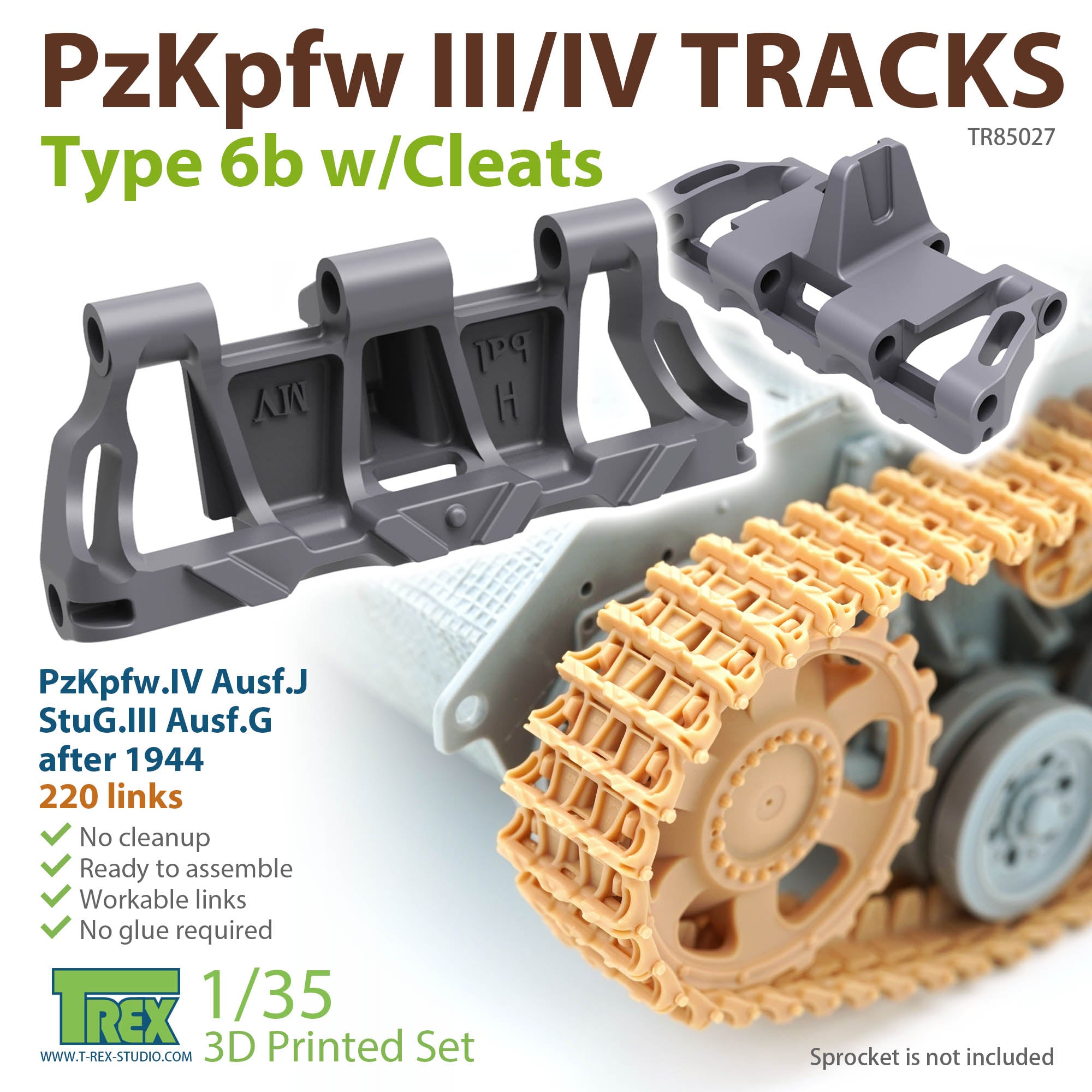 t-rex-85027-pzkpfw-iii-iv-type-6b-gleiskette-1-35-beweglich image 1