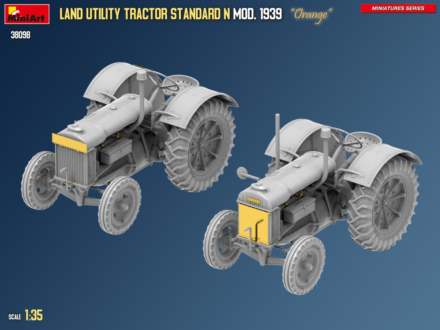 miniart-38098-standard-n-orange-traktor-modellbausatz-1-35 image 2