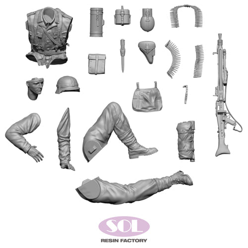 sol-resin-factory-mm778-mg42-sch-tze-figur-1-16-unbemalt-resin image 2