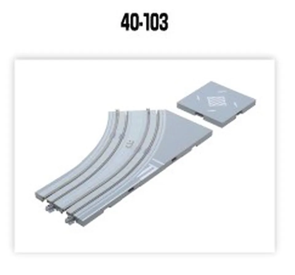 hobbytrain-gleise-unitram-r180-45-bogen-links-tram-gleis image 1