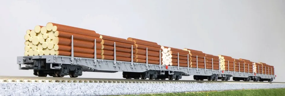 hobbytrain-g-terwagen-4er-set-flachwagen-rhb-holz-ep-v-vi image 1