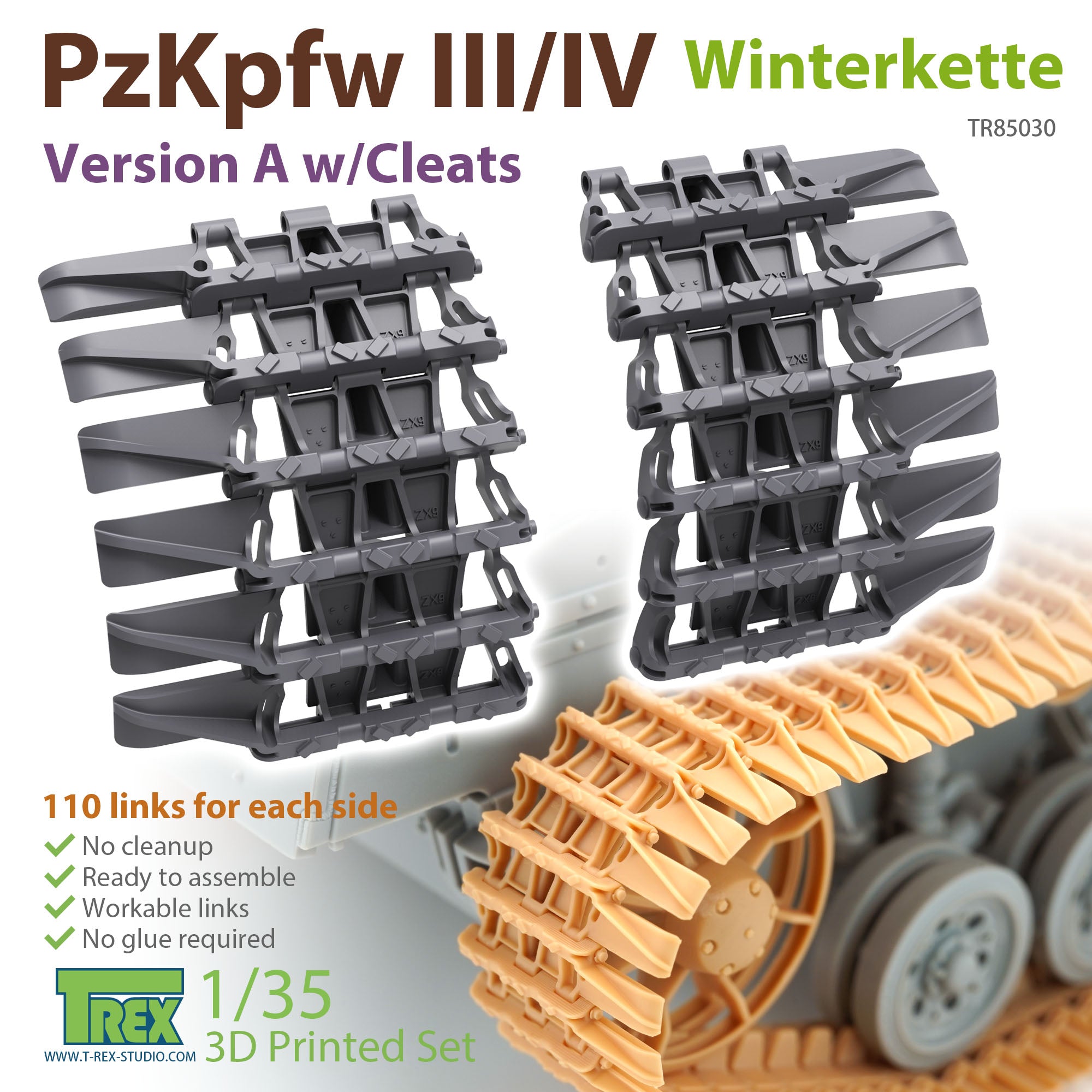 t-rex-85030-pzkpfw-iii-iv-winterkette-m-stollen-panzerk-1-35 image 1