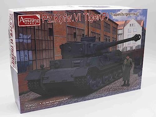 amusing-hobby-35a023-tiger-p-truppen-bfahrzeug-1-35-panzermodell-mit-figur image 2