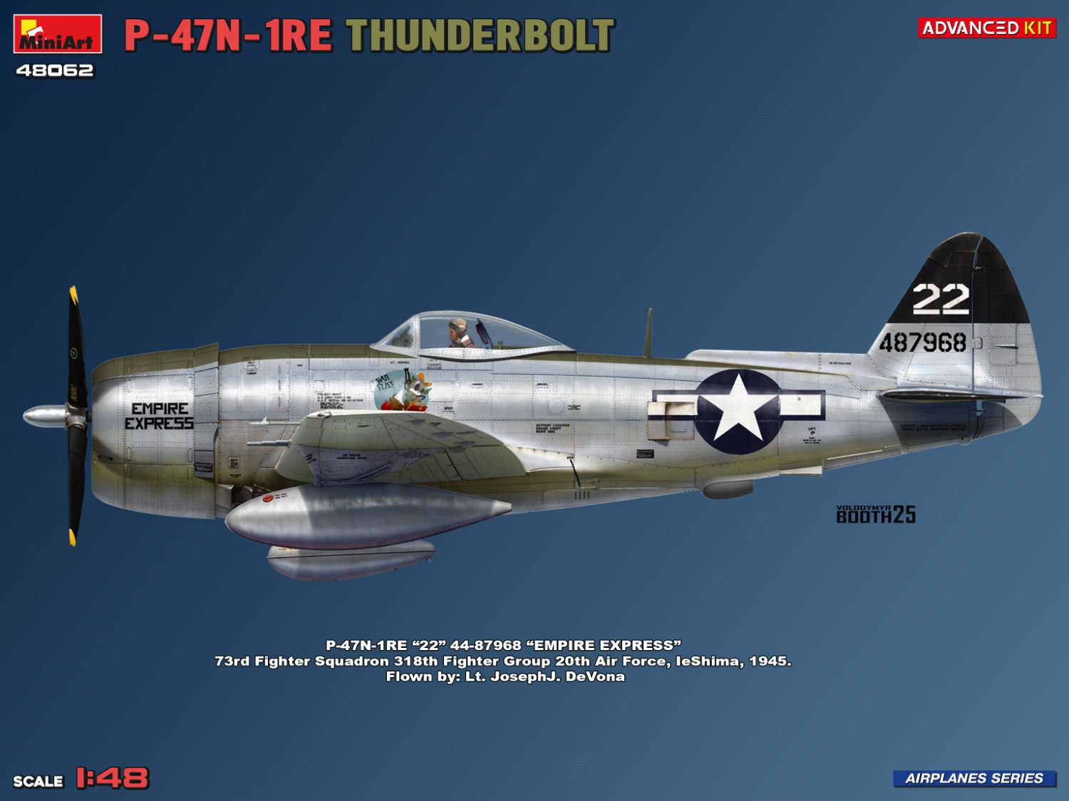 miniart-48062-p-47n-1re-thunderbolt-flugzeugmodell-1-48-ww2 image 3
