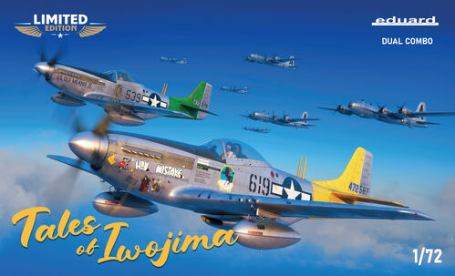 eduard-2152-tales-of-iwojima-p-51d-flugzeugmodell-1-72-doppelset image 1