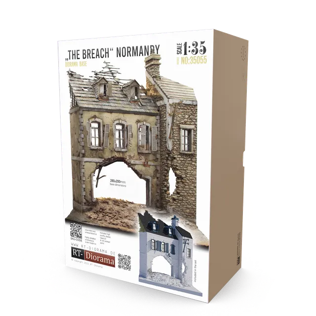 rt-diorama-35055-the-breach-normandy-dioramabase-1-35 image 1