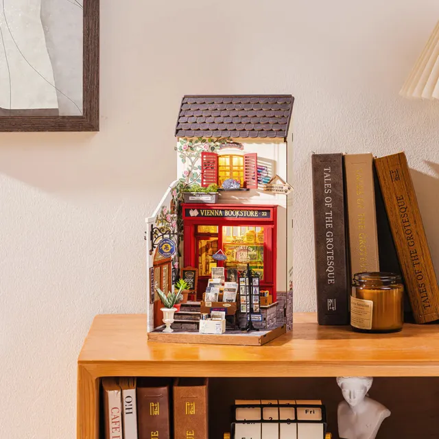 rolife-dg183-vienna-bookstore-miniaturhaus-holzbausatz image 1