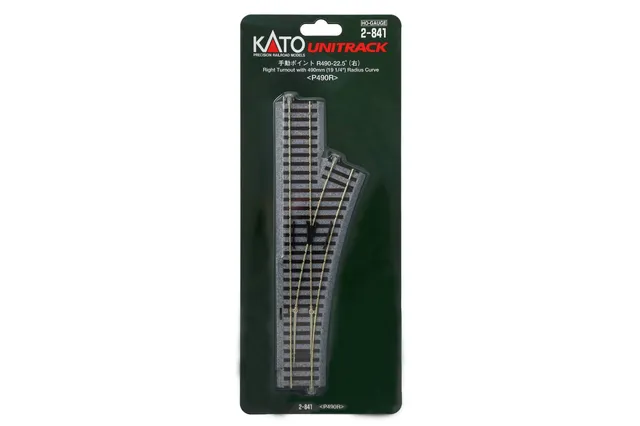 hobbytrain-gleise-weiche-rechts-r490mm-22-5-spur-n-1-stk image 1