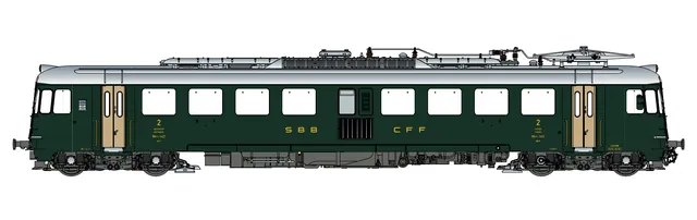 hobbytrain-triebwagen-rbe-4-4-sbb-ep-iii-gr-n-ac image 1