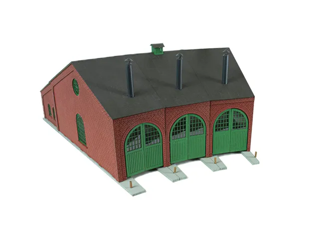 hobbytrade-ved-banen-ht-87240-rundremise-bausatz-h0-3-torig image 1