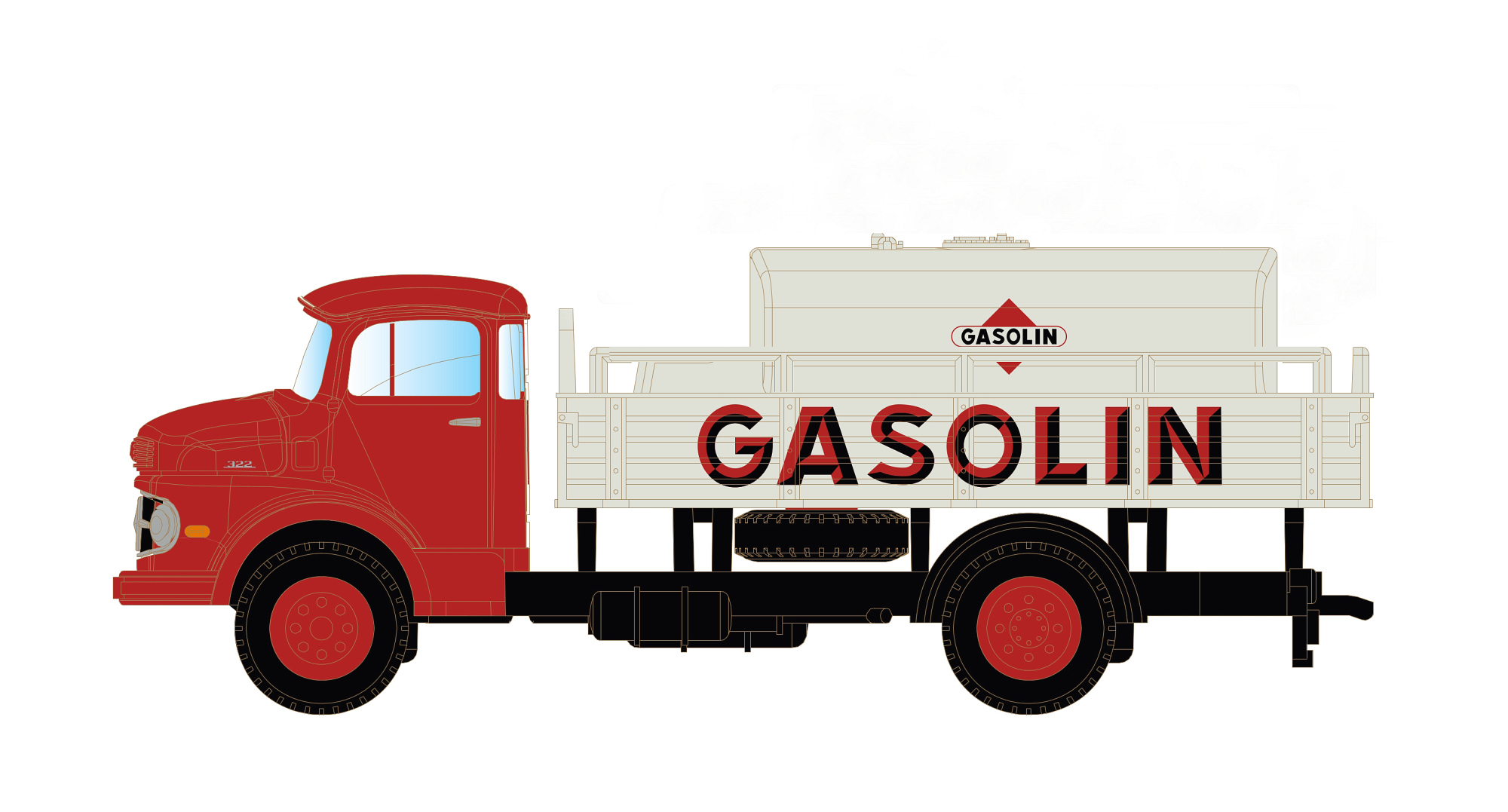hobbytrain-modellautos-mb-l322-pritsche-tank-gasolin-spur-n image 1