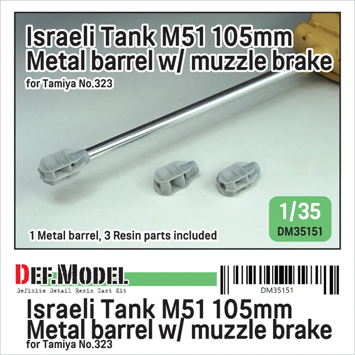 def-dm35151-m51-105mm-metallrohr-m-ndungsbremse-1-35-tamiya image 1