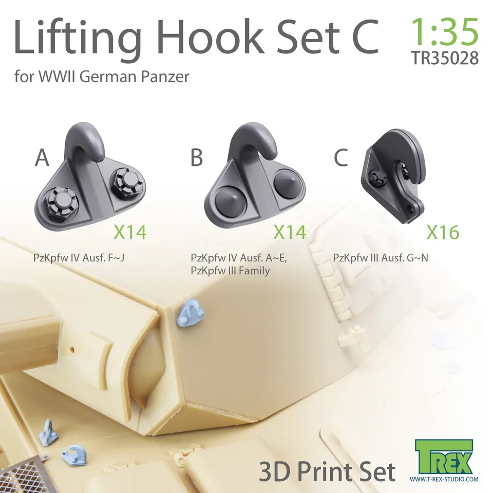 t-rex-35028-lifting-hook-set-c-1-35-zur-stteile-wehrmacht image 1