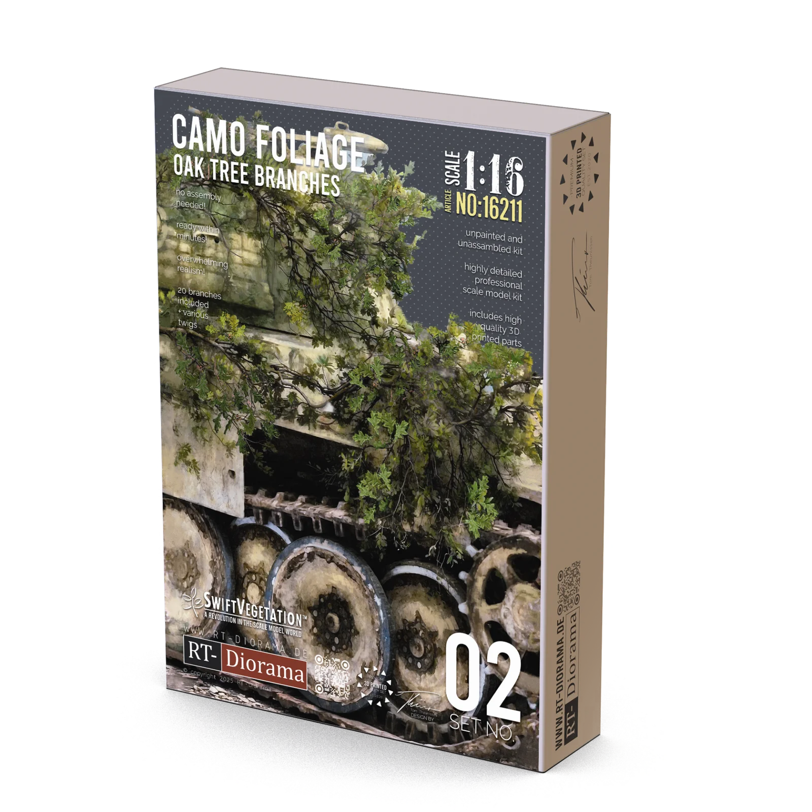 rt-diorama-16211-eichen-ste-camo-foliage-1-16-10-stk image 1