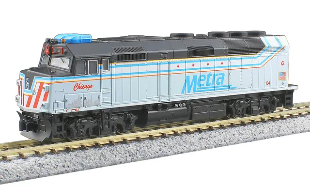 hobbytrain-emd-f40ph-diesellok-metra-104-chicago image 1