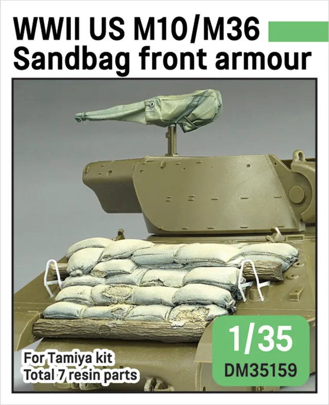 def-model-dm35159-m10-m36-sandsackpanzerung-1-35-tamiya image 1