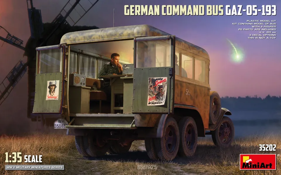 miniart-35202-gaz-05-193-kommandobus-modellbausatz-1-35 image 1