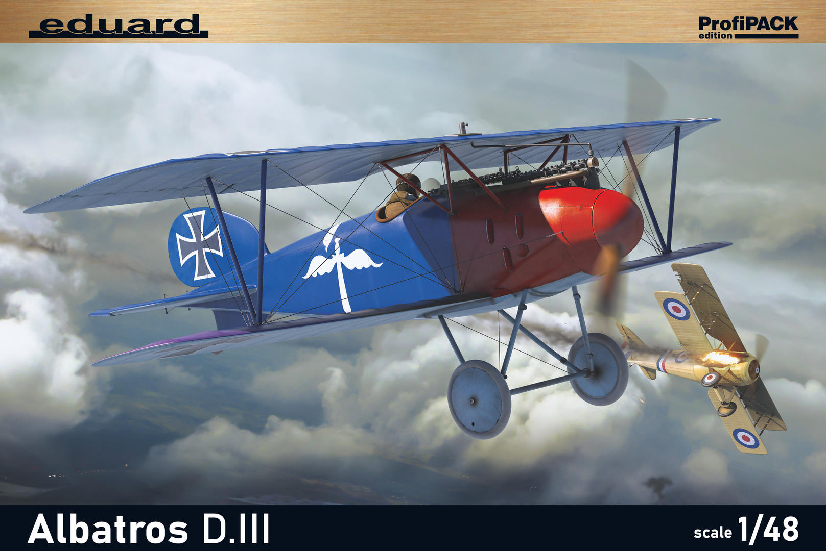 eduard-8114-albatros-d-iii-flugzeug-modellbausatz-1-48-profipack image 1