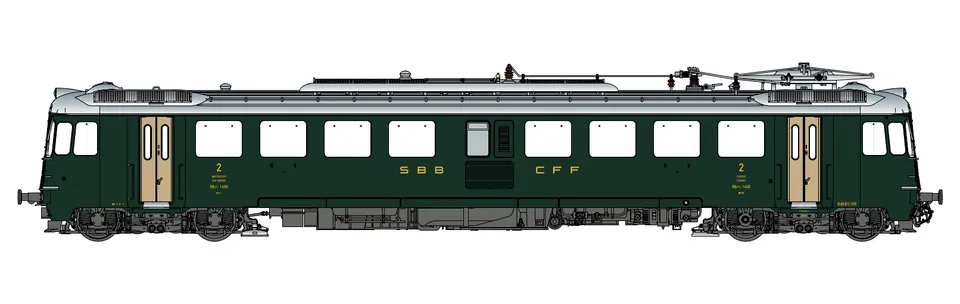 hobbytrain-triebwagen-rbe-4-4-sbb-gr-n-ep-iii-ac image 1