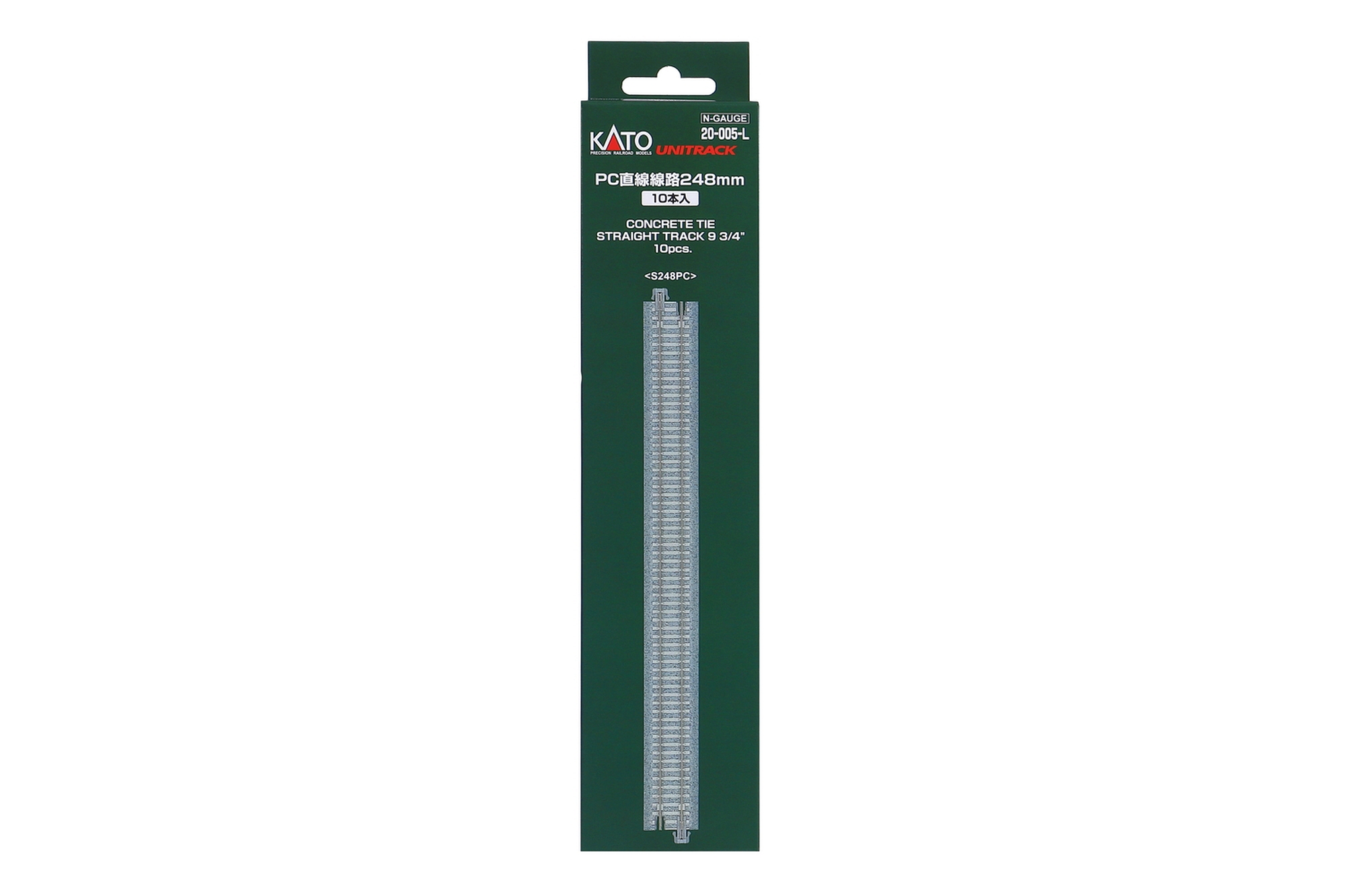 hobbytrain-gleise-gerade-248mm-betonschwellen-gleis-10-st-spur-n image 1