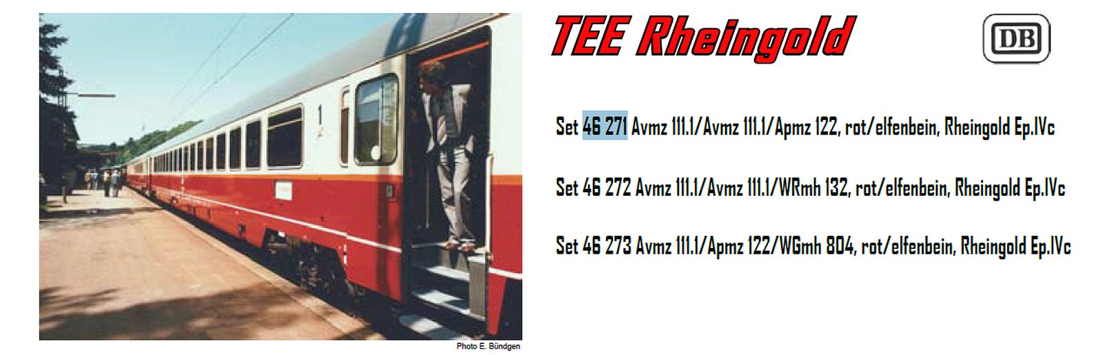 hobbytrain-personenwagen-3er-set-db-rheingold-ep-ivb image 2