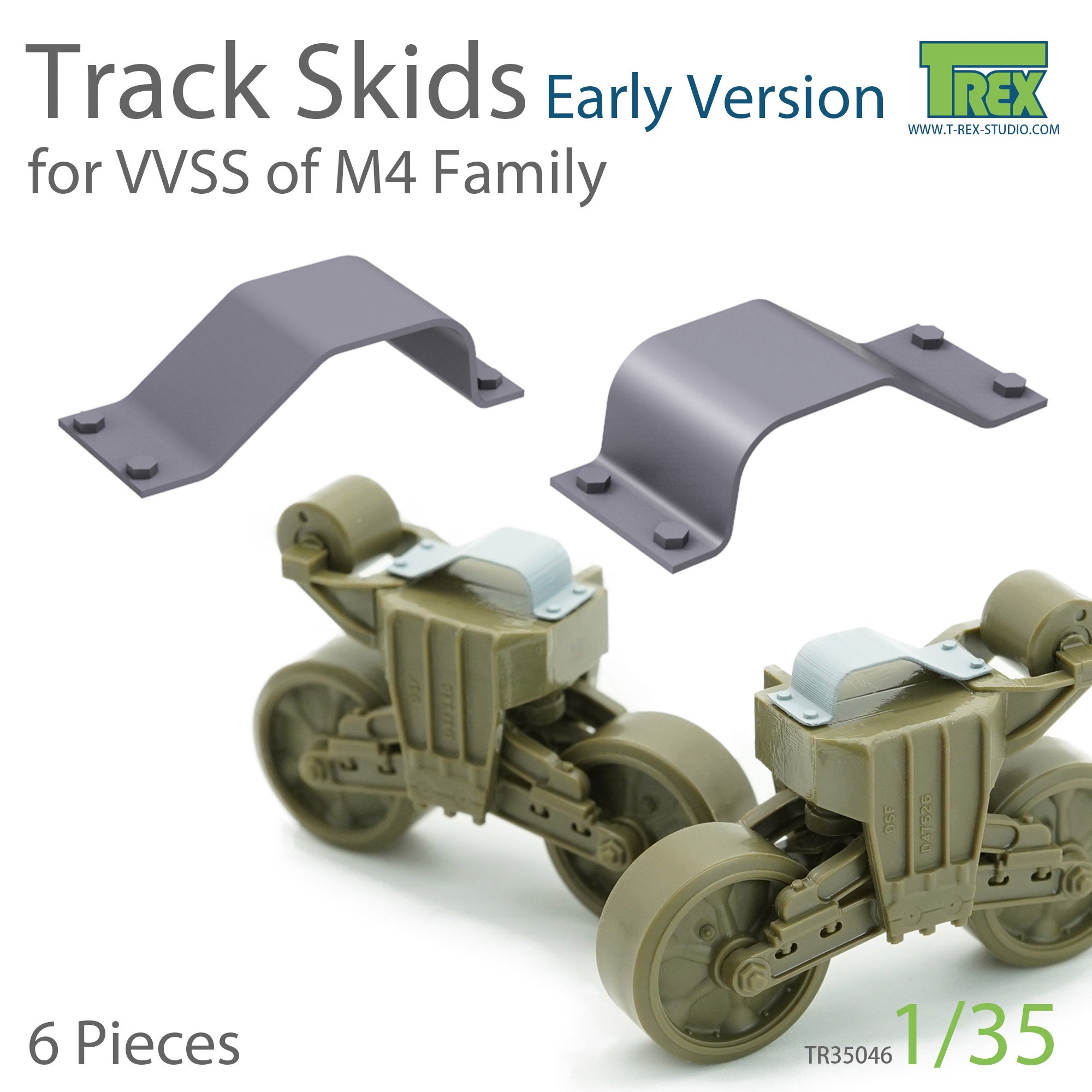 t-rex-35046-m4-track-skids-set-early-panzer-zubeh-r-1-35-3d-druck image 1