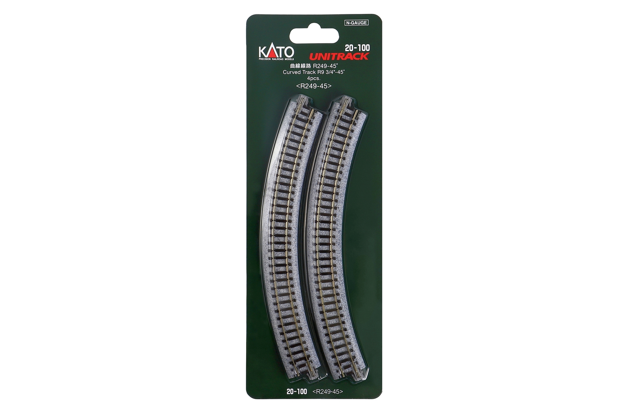 hobbytrain-gleise-gleis-gebogen-r249-mm-45-4-st-ck-spur-n image 1
