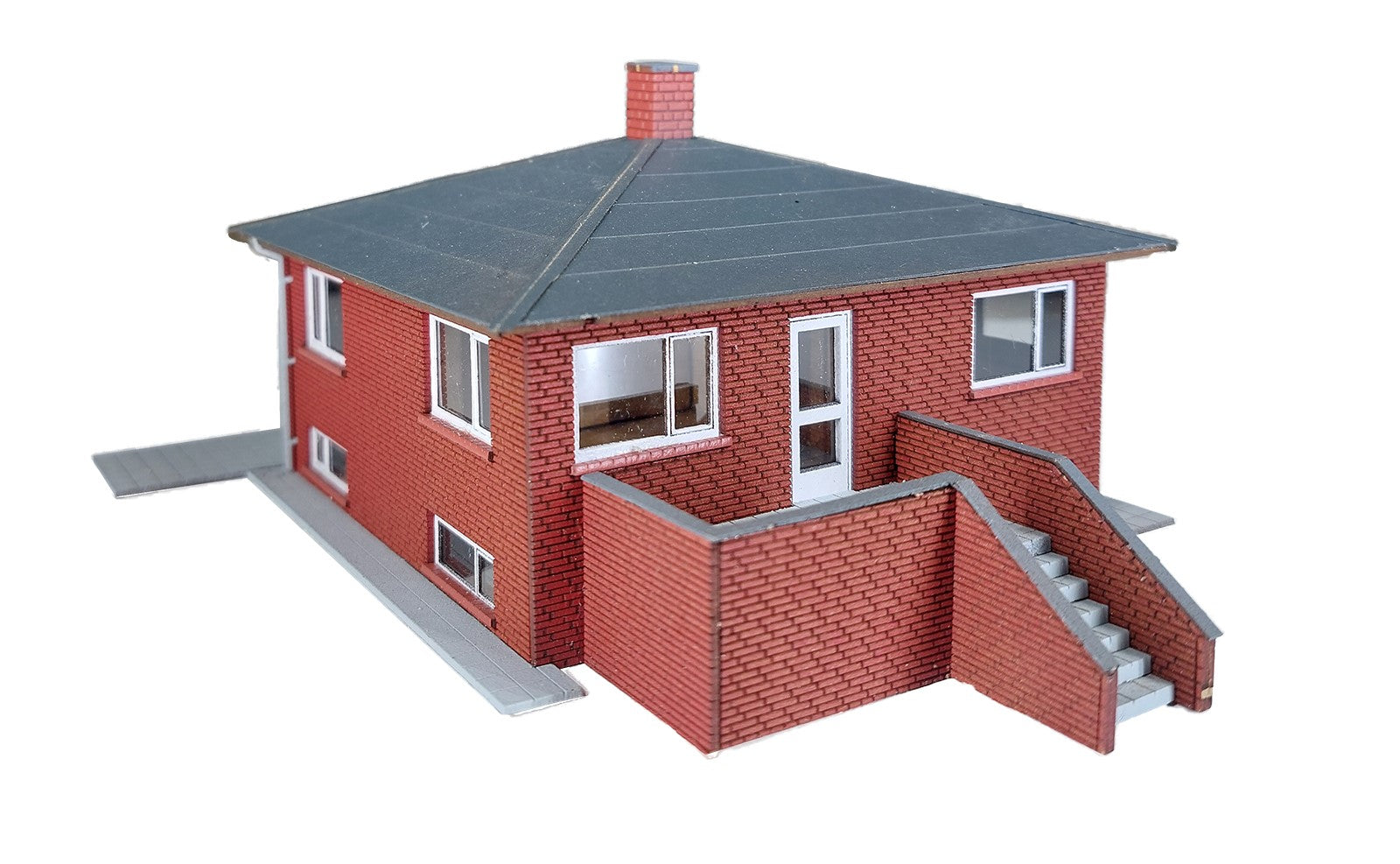 hobbytrade-villaer-ht-87290-bungalow-modellhaus-h0-rot image 2