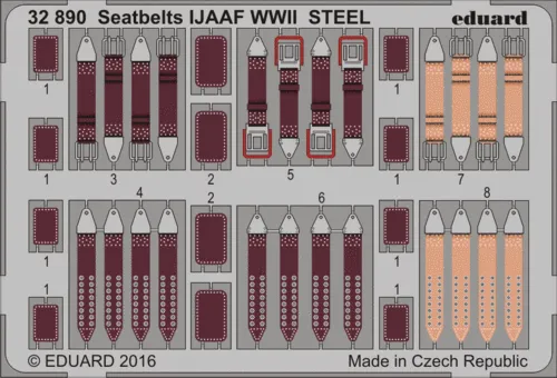 eduard-32890-ijaaf-sitzgurte-wwii-steel-tzteile-1-32 image 1