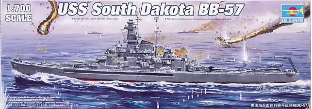 trumpeter-05760-uss-south-dakota-bb-57-schiff-1-700 image 1