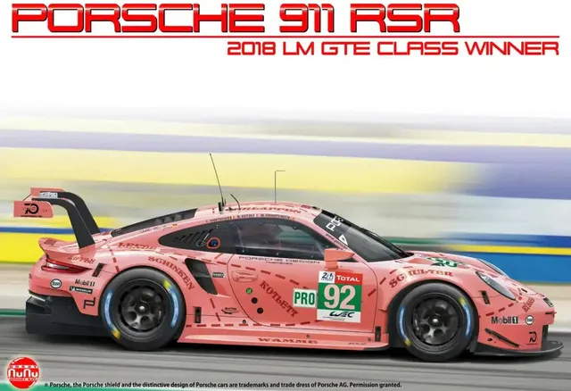 nunu-24040-porsche-911-gt3-rsr-pink-pig-bausatz-1-24 image 1