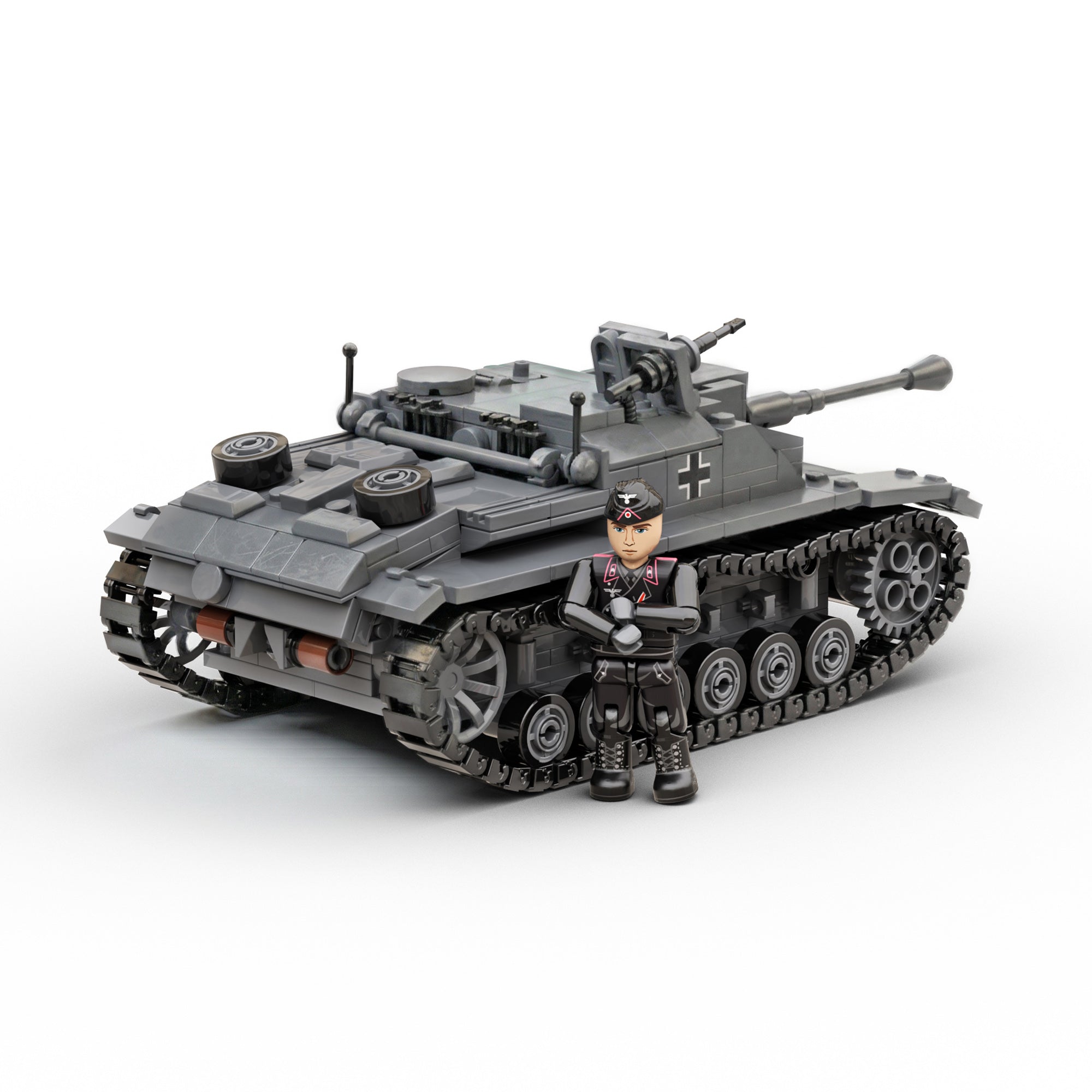 build-army-ba0142-stug-iii-ausf-g-klemmbausteine-613-teile image 2