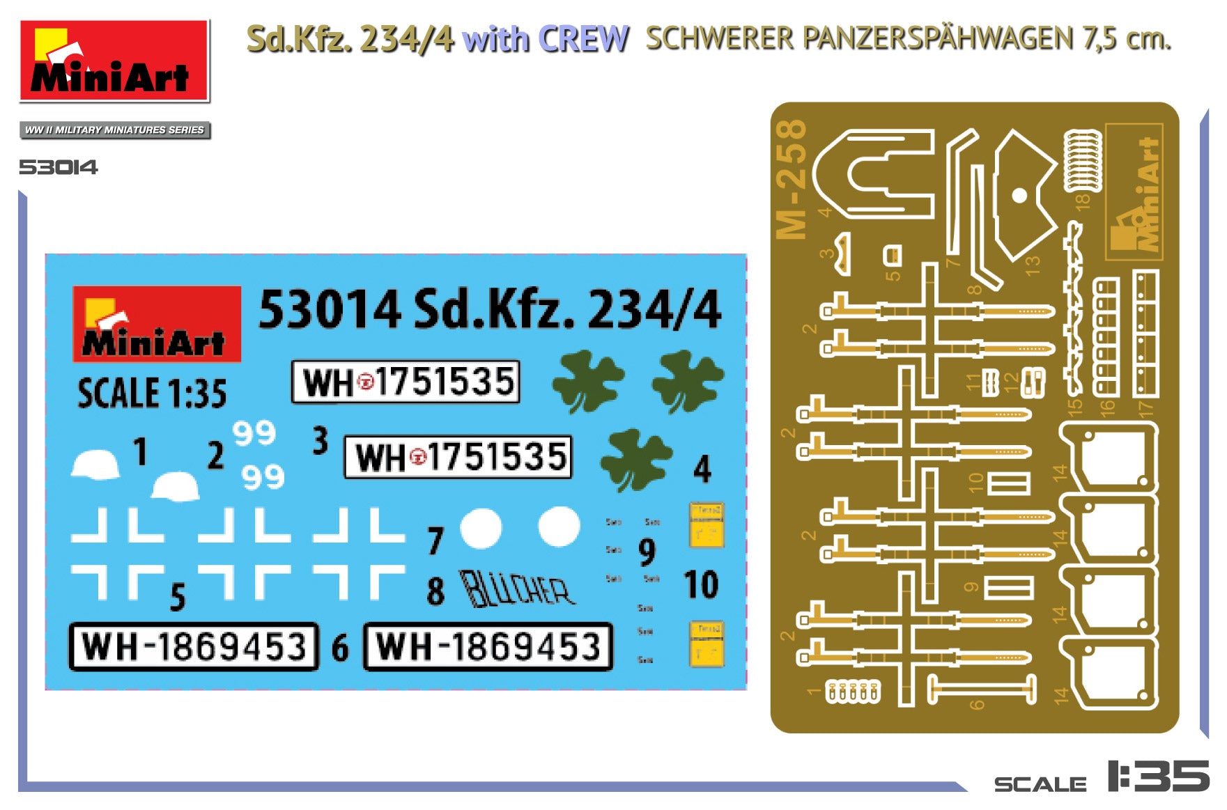 miniart-53014-sd-kfz-234-4-panzermodell-1-35-mit-crew image 2