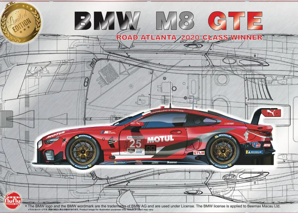 nunu-24043-bmw-m8-gte-road-atlanta-automodell-1-24 image 1