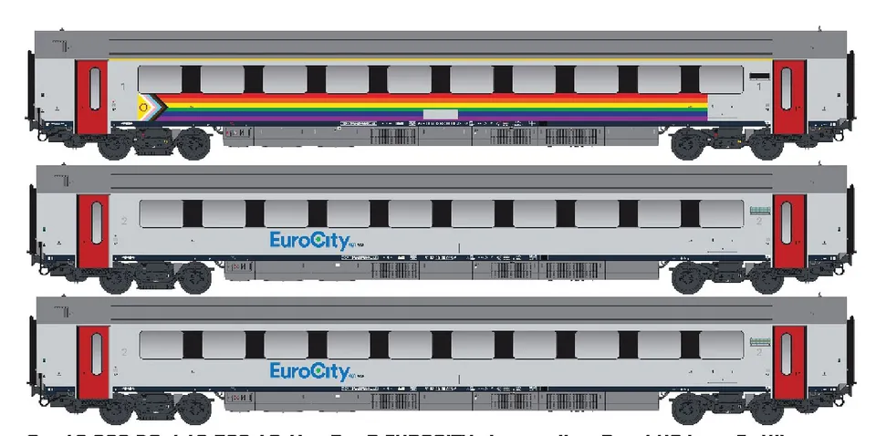 hobbytrain-i11-personenwagen-3er-set-sncb-ep-vi image 1