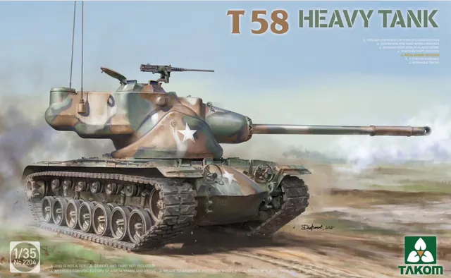 takom-2204-t58-heavy-tank-panzermodell-1-35-usa image 1
