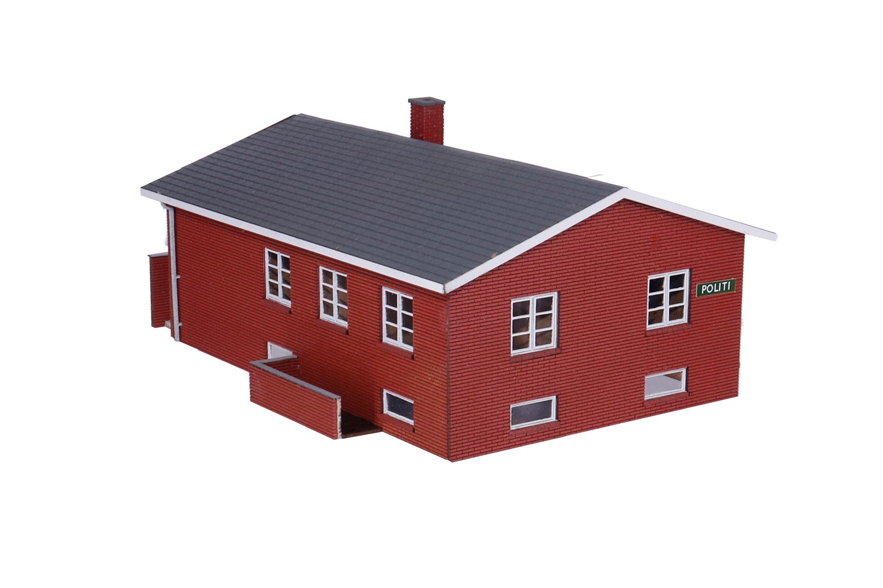 hobbytrade-villaer-ht-87288-villa-modellhaus-rote-steine-polizei image 3