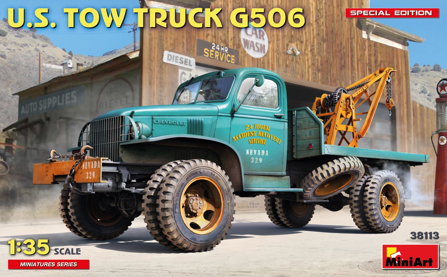 miniart-38113-u-s-tow-truck-g506-modellbausatz-1-35 image 1