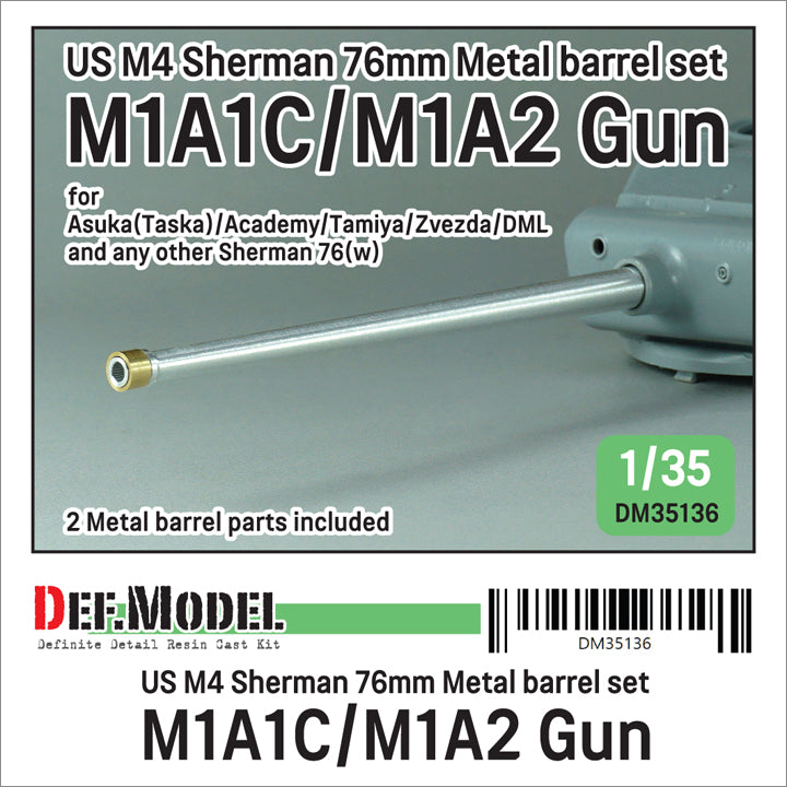 def-model-dm35136-m4-sherman-76mm-metallrohr-1-35 image 1