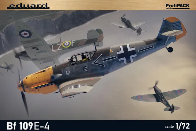 eduard-7033-bf-109-e-4-profipack-flugzeug-1-72 image 1