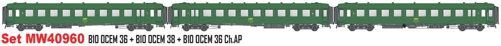 hobbytrain-personenwagen-ocem-sncf-3er-set-ep-iva-wagen image 1