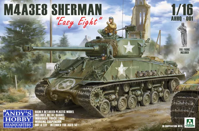 andy-s-hobby-ahhq001-m4a3e8-sherman-easy-eight-1-16 image 1