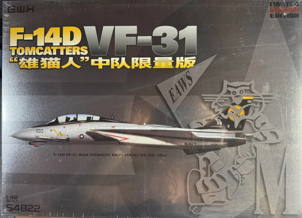 great-wall-hobby-s4822-f-14d-tomcat-modellbausatz-1-48-vf-31 image 1