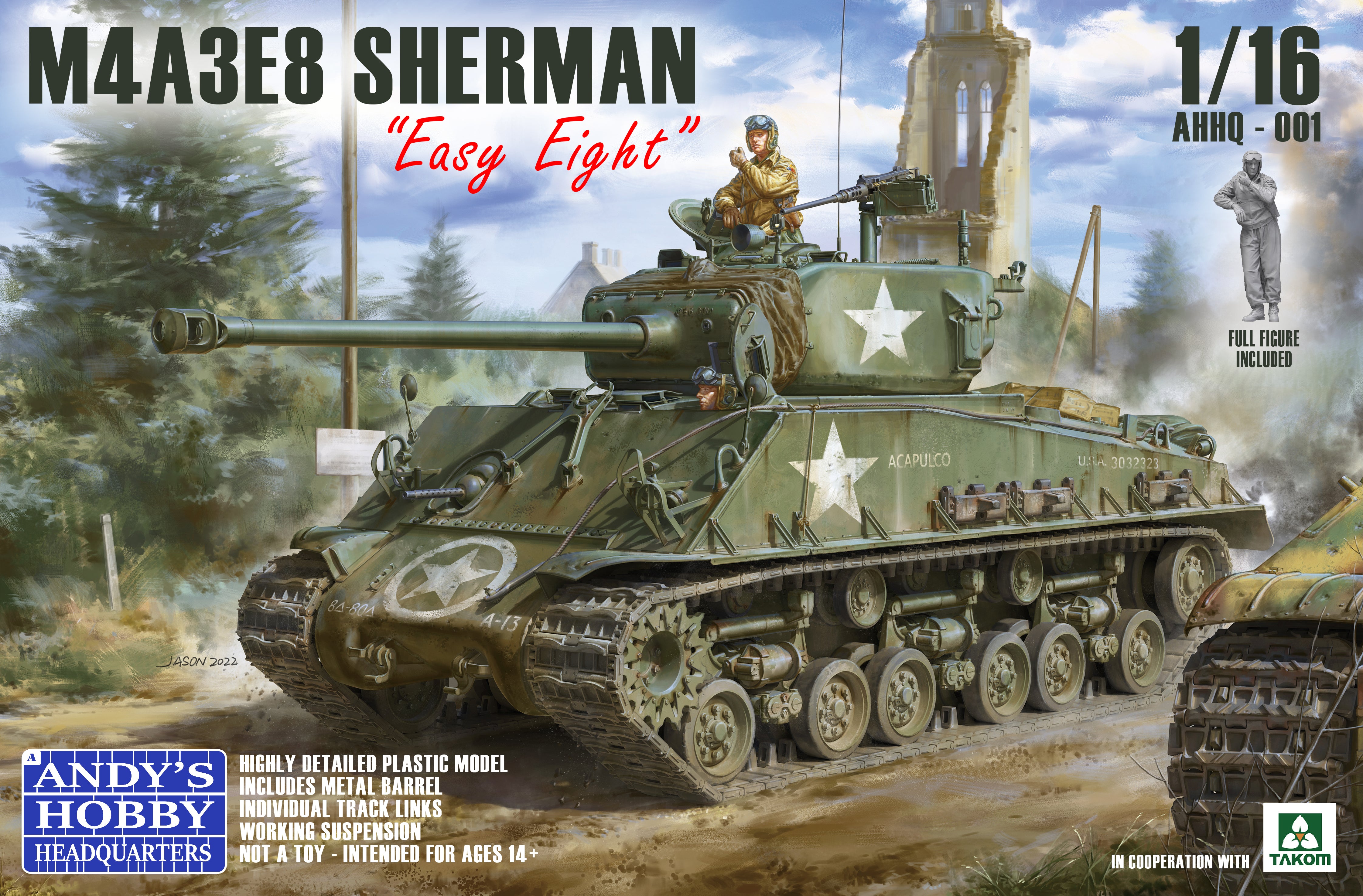 andy-s-hobby-ahhq001-m4a3e8-sherman-easy-eight-1-16 image 1