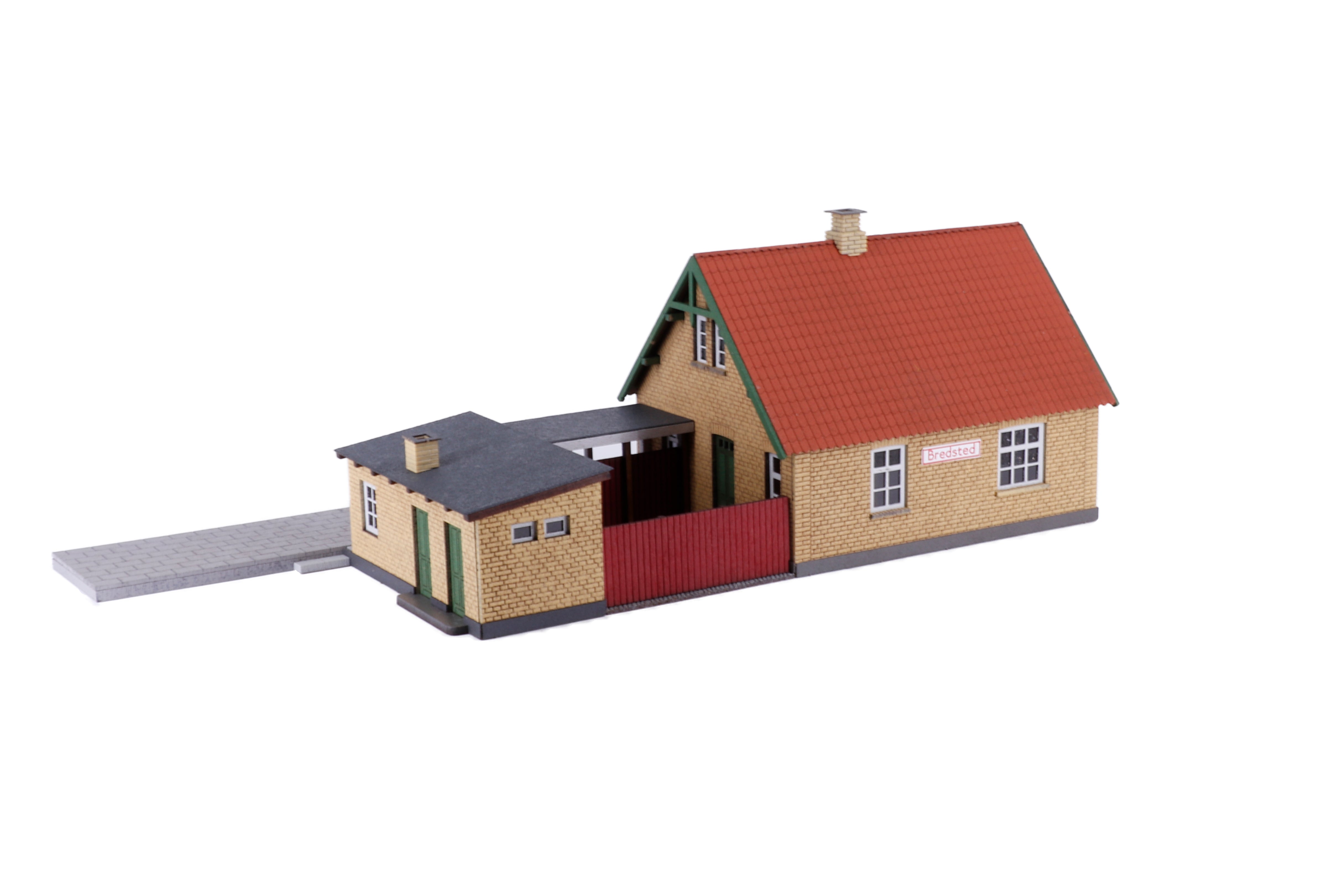 hobbytrade-ved-banen-ht-87361-landstation-modellhaus-h0-gelb image 2